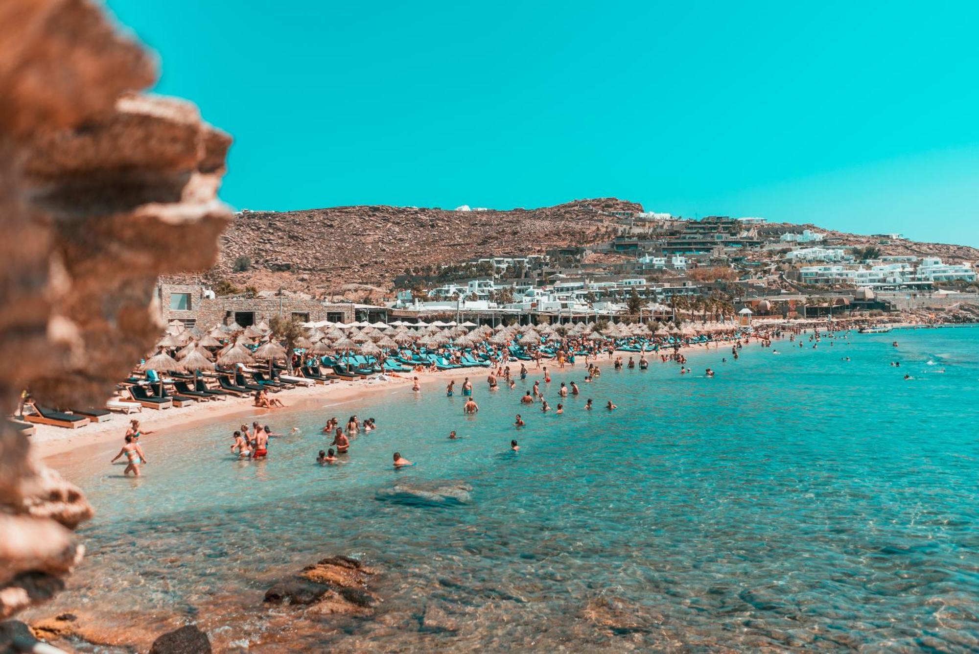 Paradise Beach Camping Platys Gialos  Eksteriør bilde