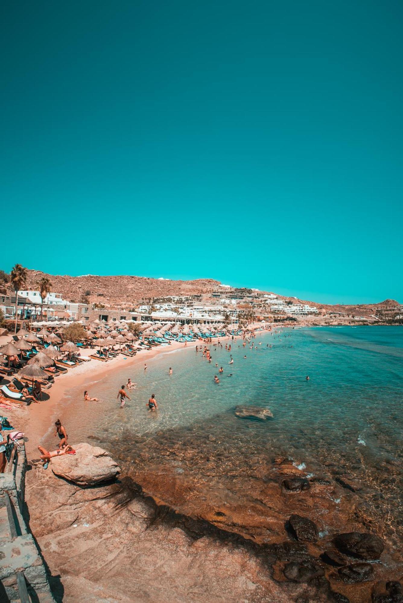 Paradise Beach Camping Platys Gialos  Eksteriør bilde